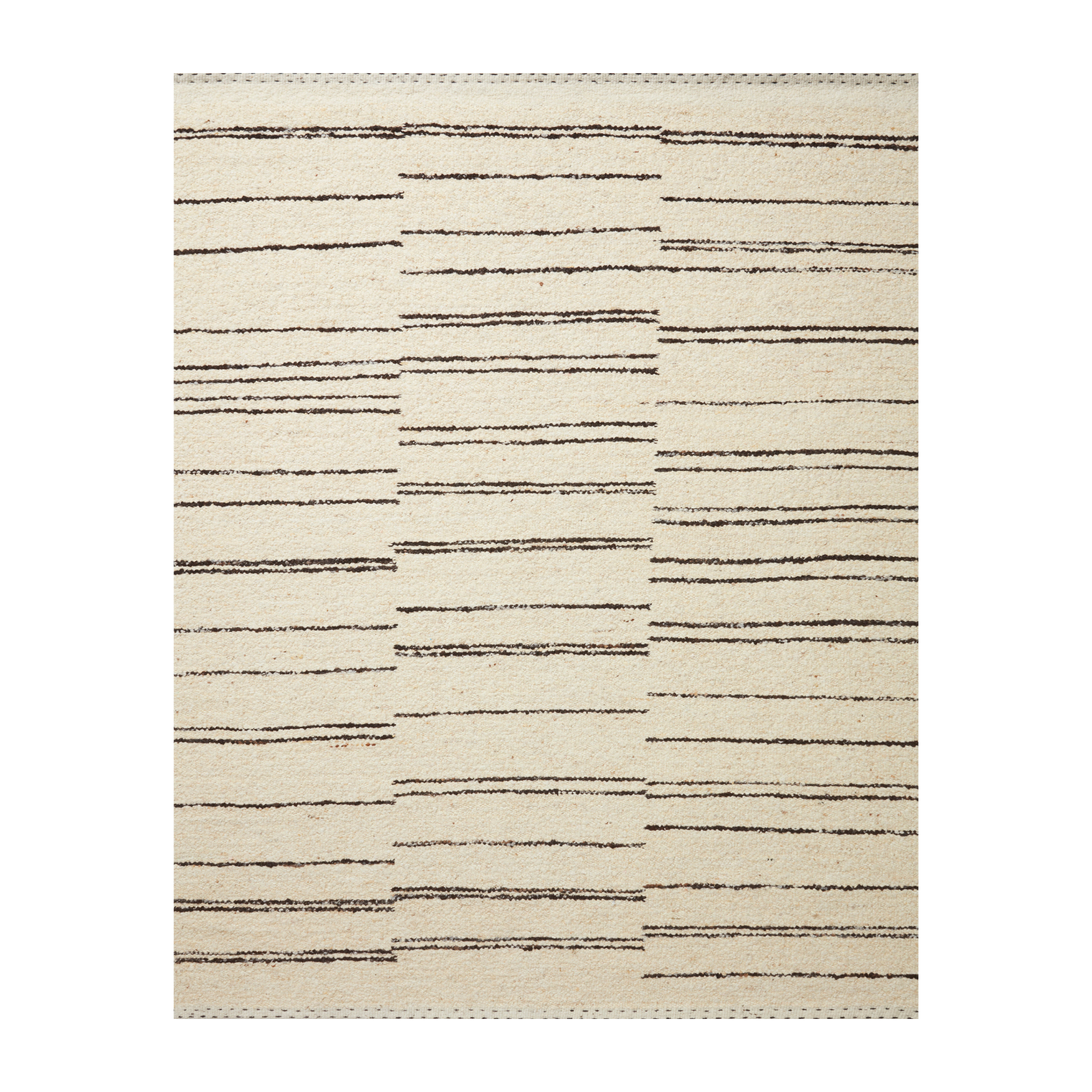Loloi Roman Natural / Charcoal Rug, 18" x 18" Sample