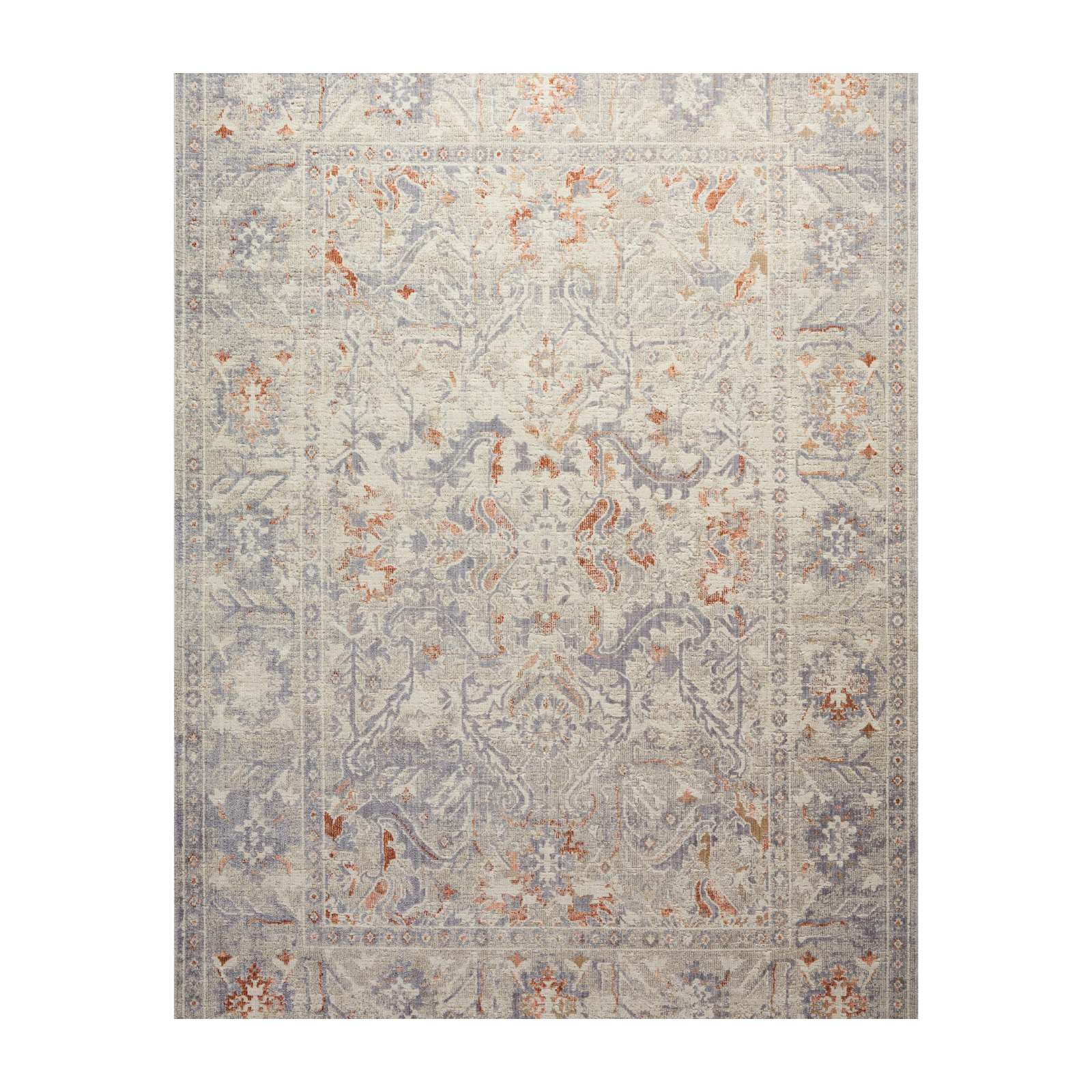 Chris Loves Julia x  Loloi Rosemarie Oatmeal / Lavender Rug - Rug & Weave