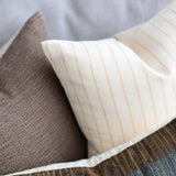 Terracotta Thai Woven Stripes Pillow Cover - Rug & Weave