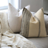 Cream Lucca Bhujodi Pillow Cover 1 - PILLOWS - Bhujodi - neutral Rug & Weave Pillows