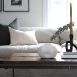 Charcoal Linen Pillow Cover