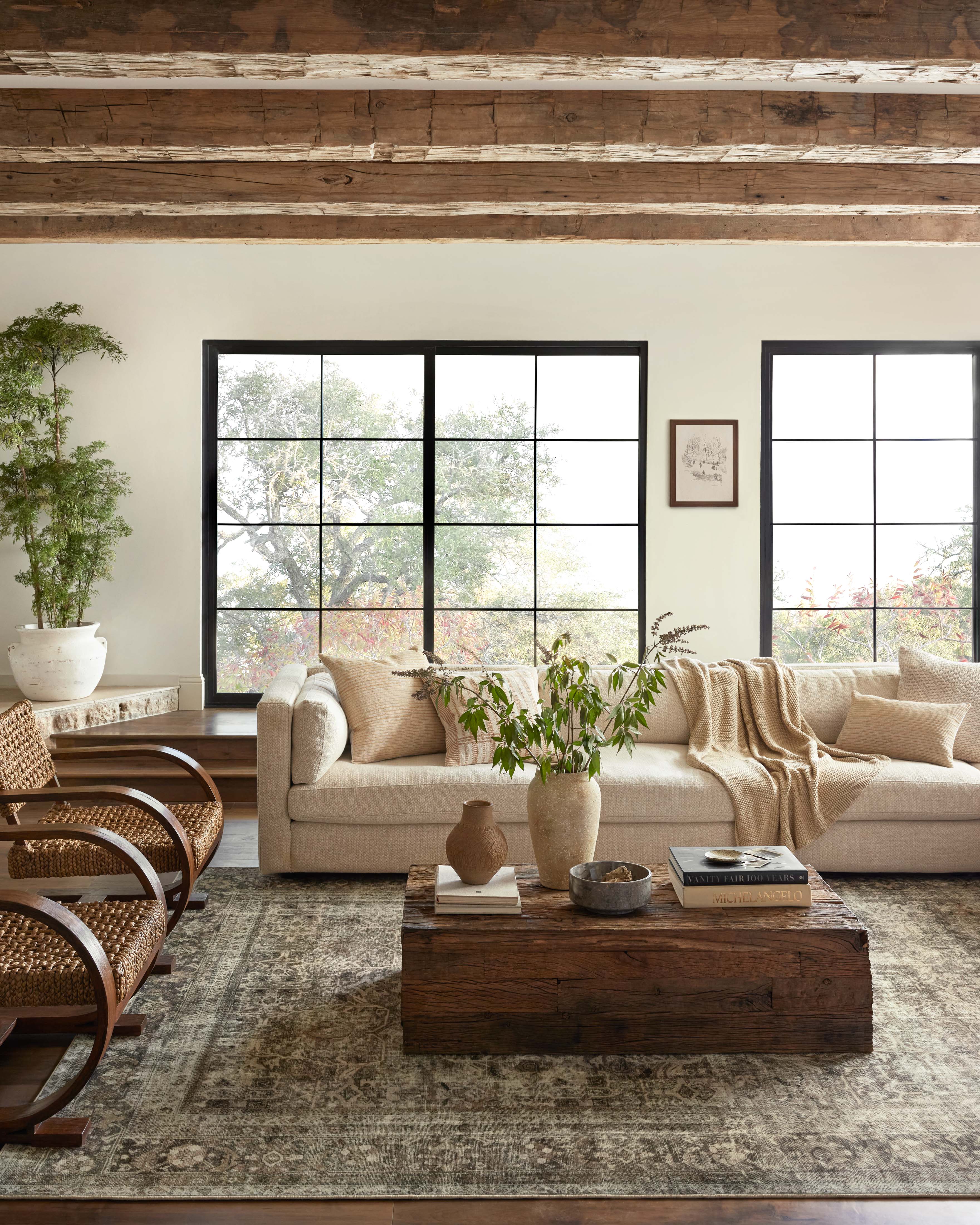 Magnolia Home by Joanna Gaines x Loloi Sinclair Pebble / Taupe Rug 0-RUGS-patterned Loloi