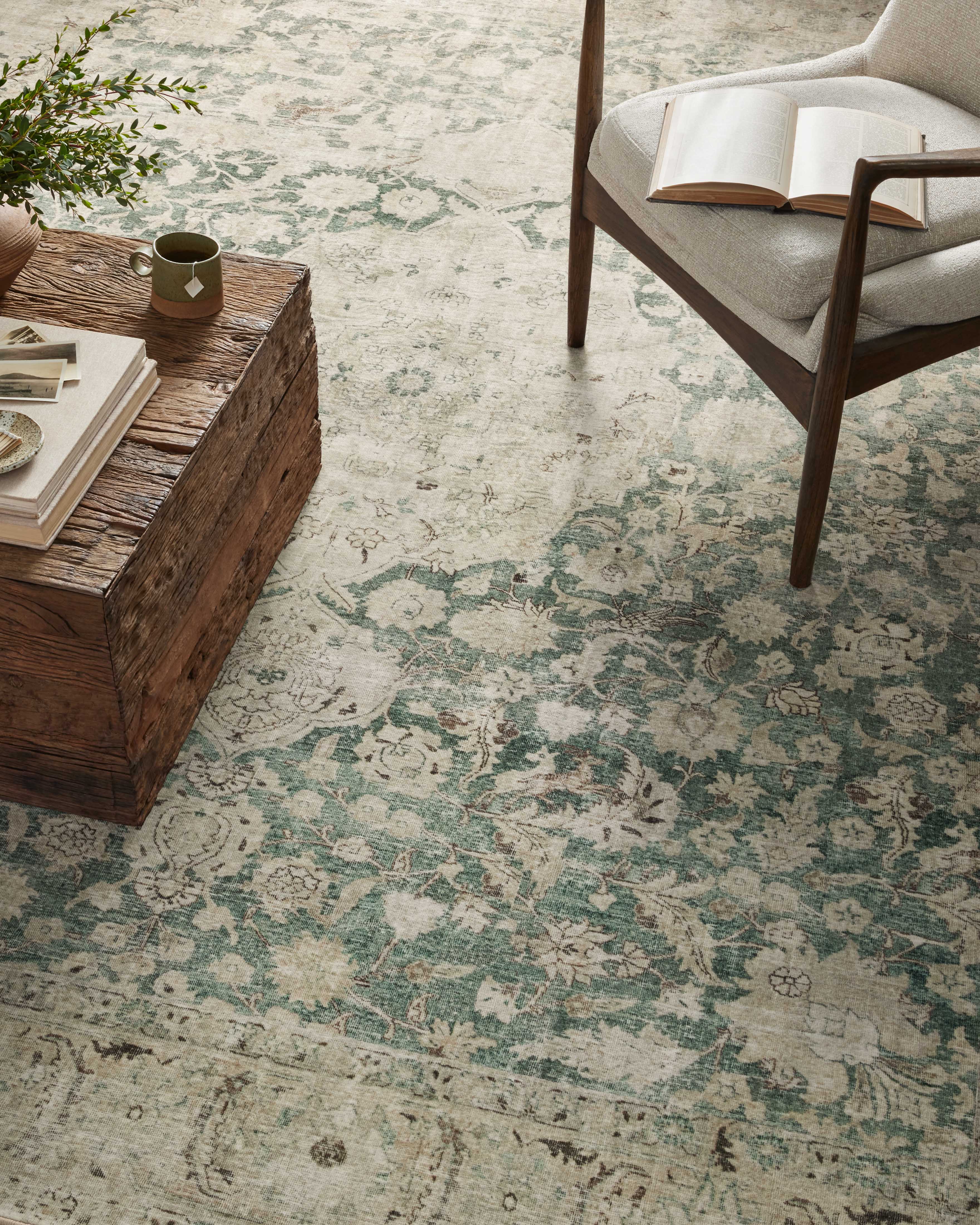 Magnolia Home by Joanna Gaines x Loloi Sinclair Jade / Sand Rug 0-RUGS-patterned Loloi