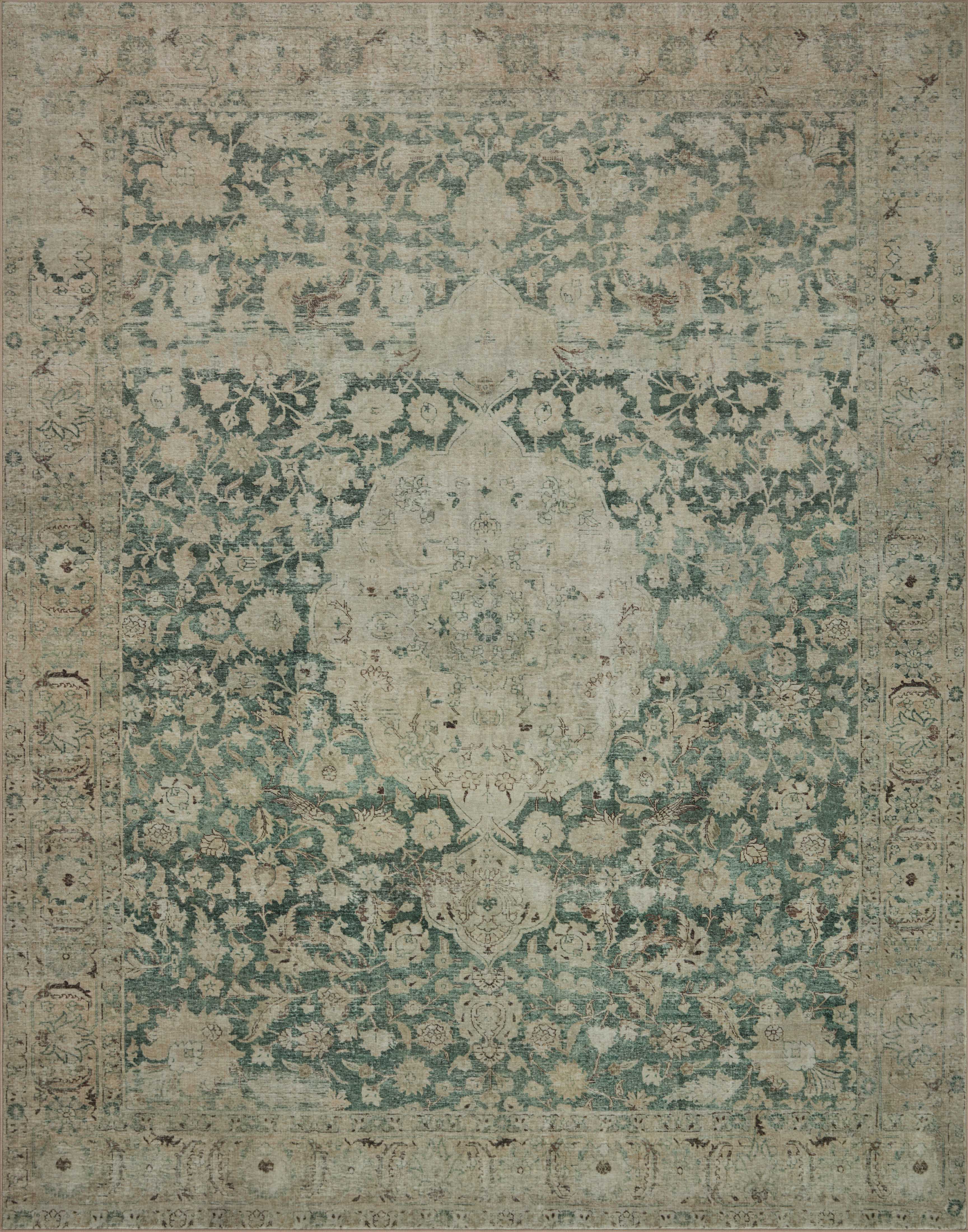 Magnolia Home by Joanna Gaines x Loloi Sinclair Jade / Sand Rug 0-RUGS-patterned Loloi