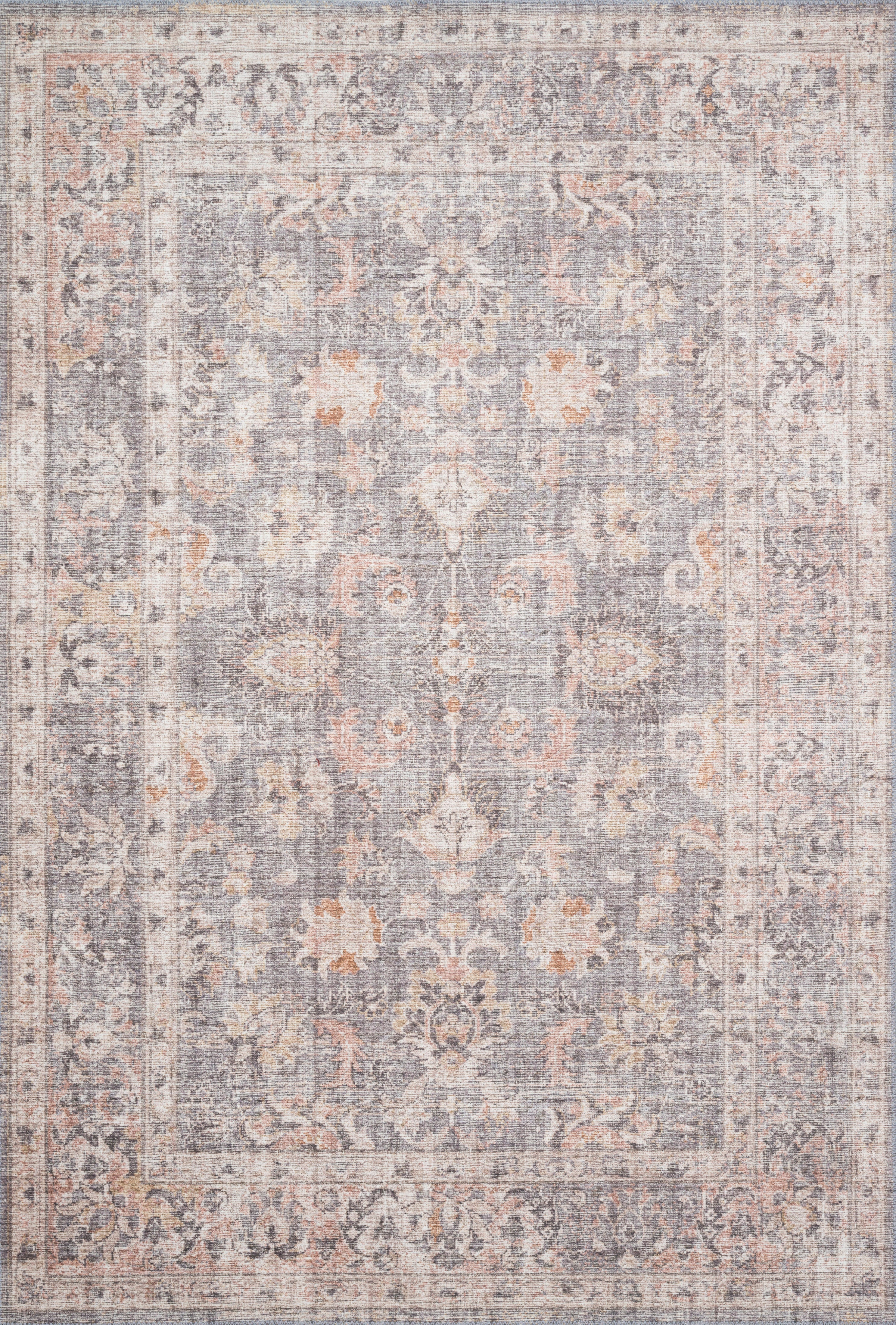 Loloi Skye Grey / Apricot RUGS - patterned Loloi