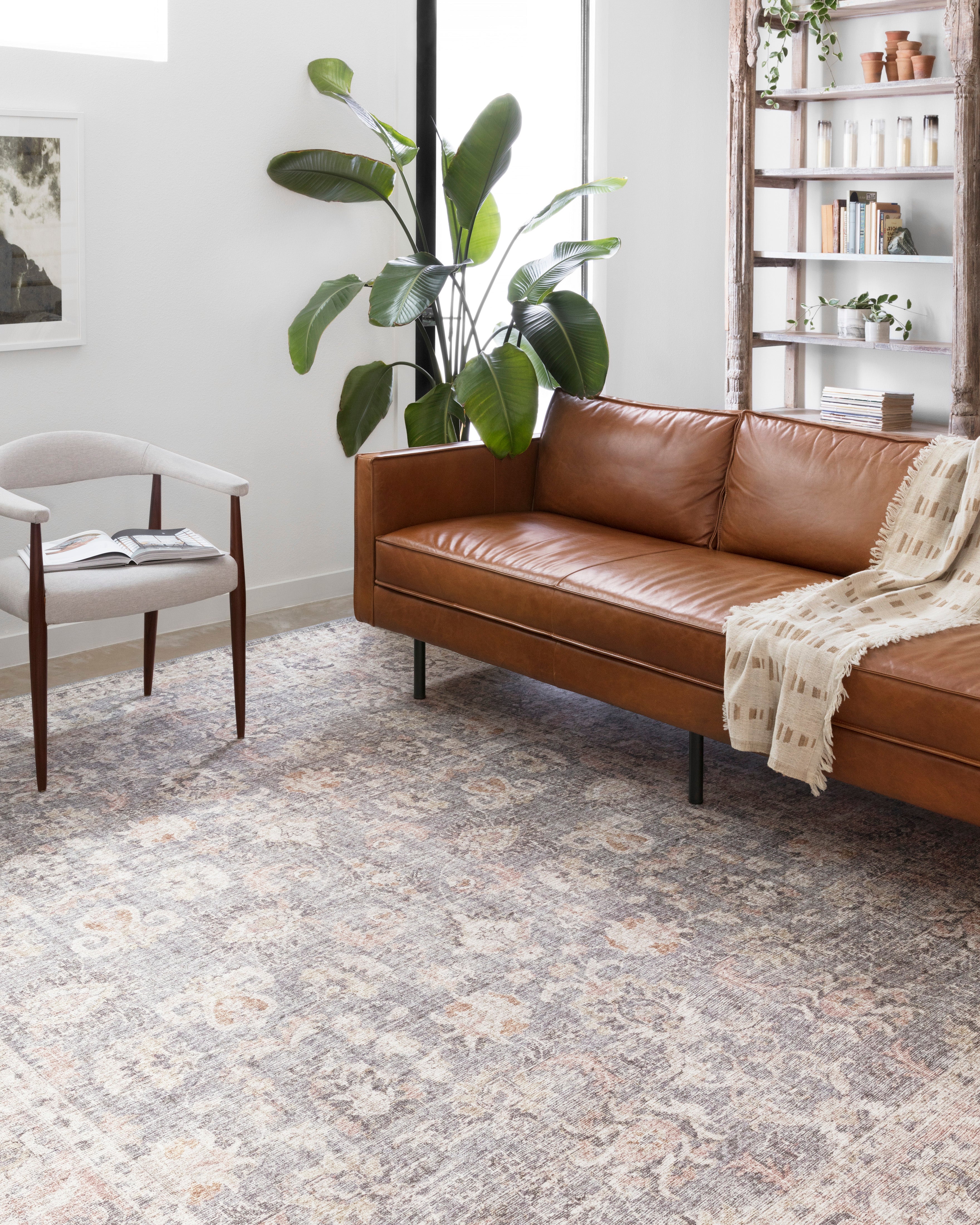 Loloi Skye Grey / Apricot RUGS - patterned Loloi