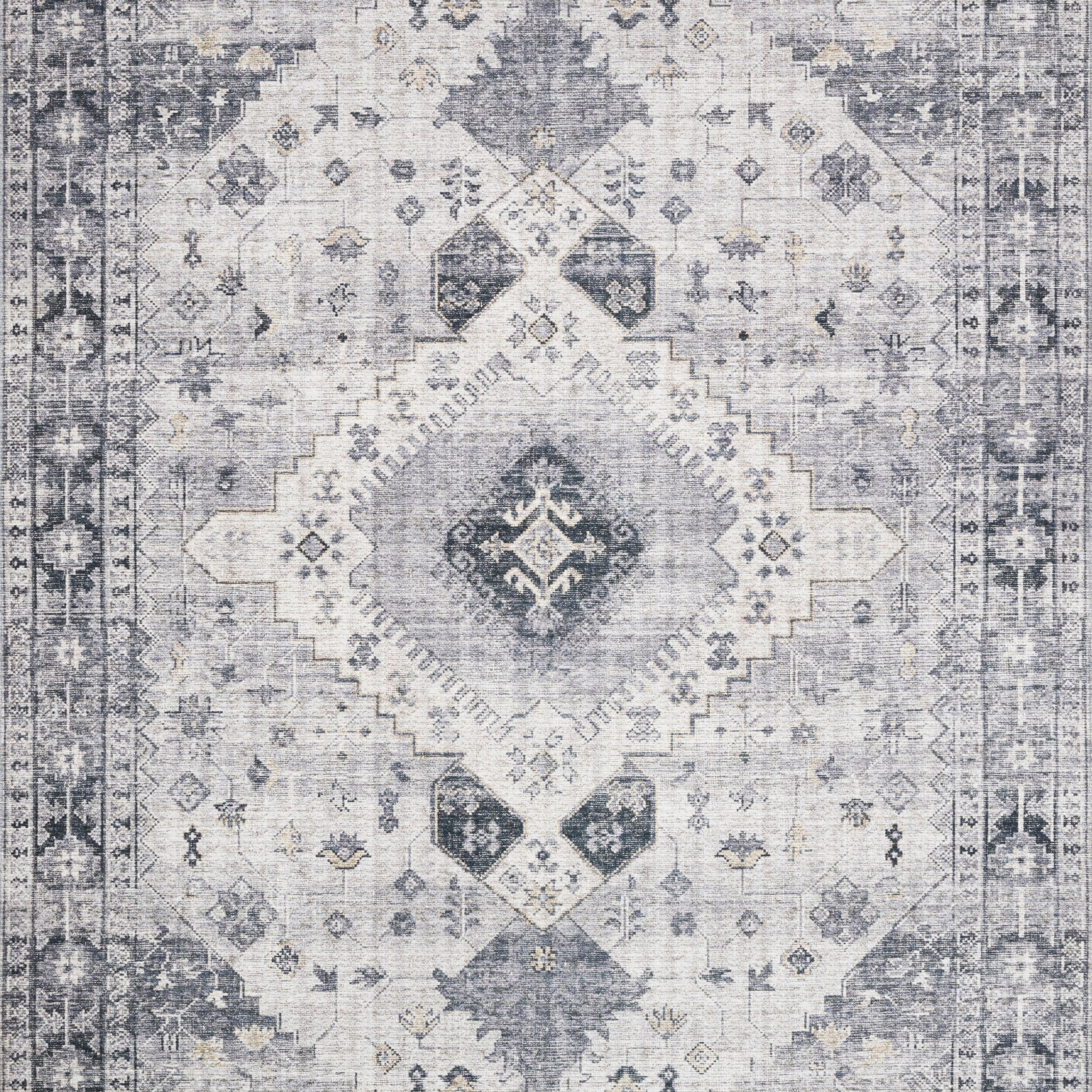 Loloi Skye Silver / Grey Rug patterned rugs Loloi