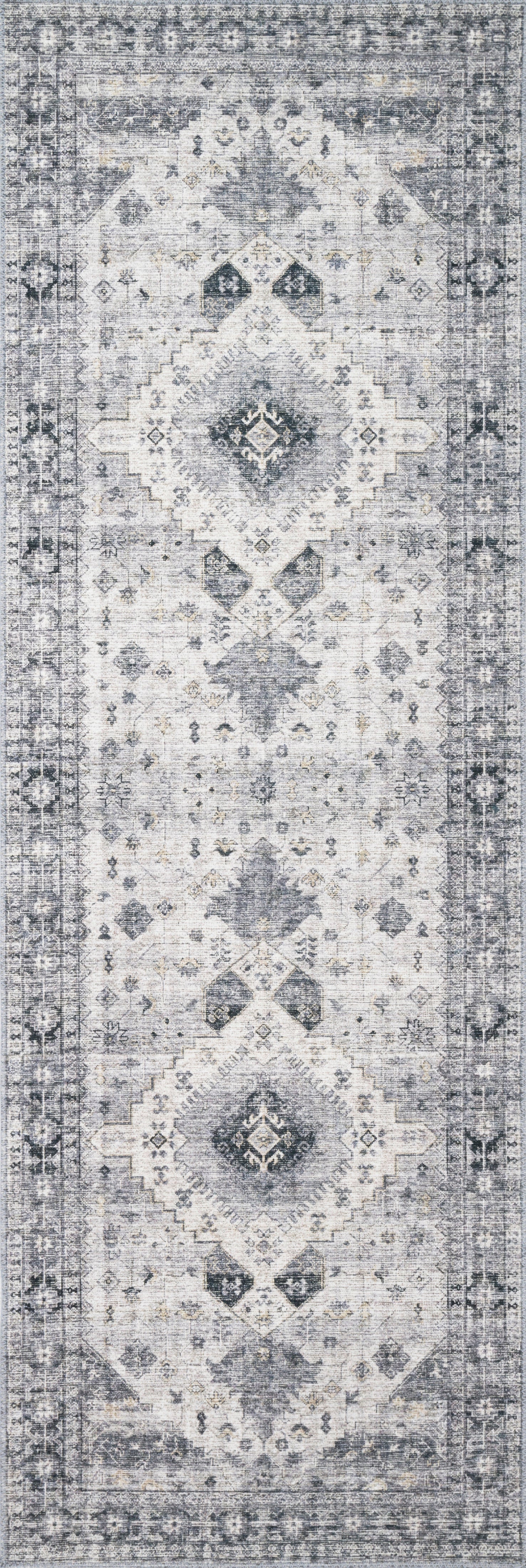 Loloi Skye Silver / Grey Rug patterned rugs Loloi