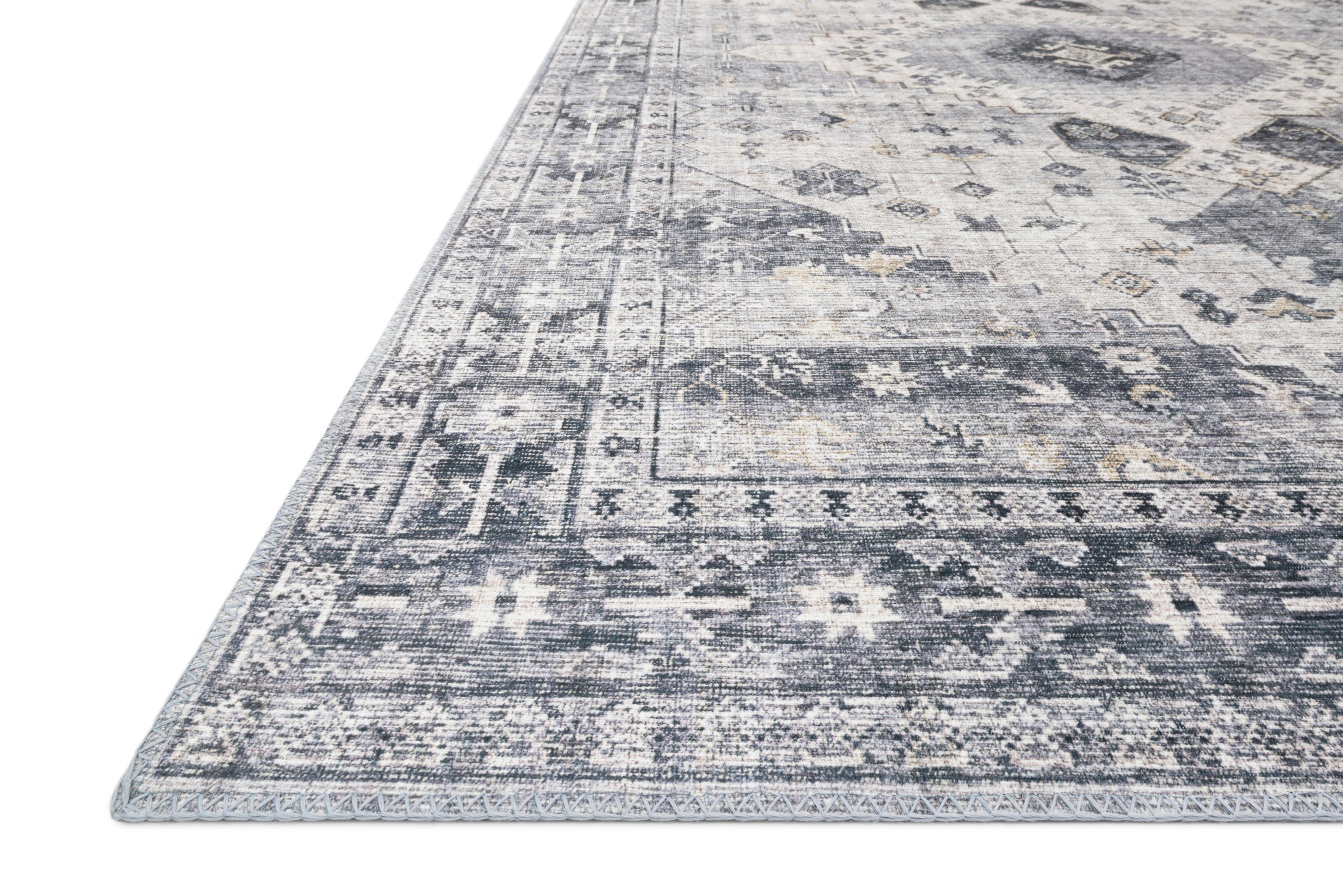 Loloi Skye Silver / Grey Rug patterned rugs Loloi