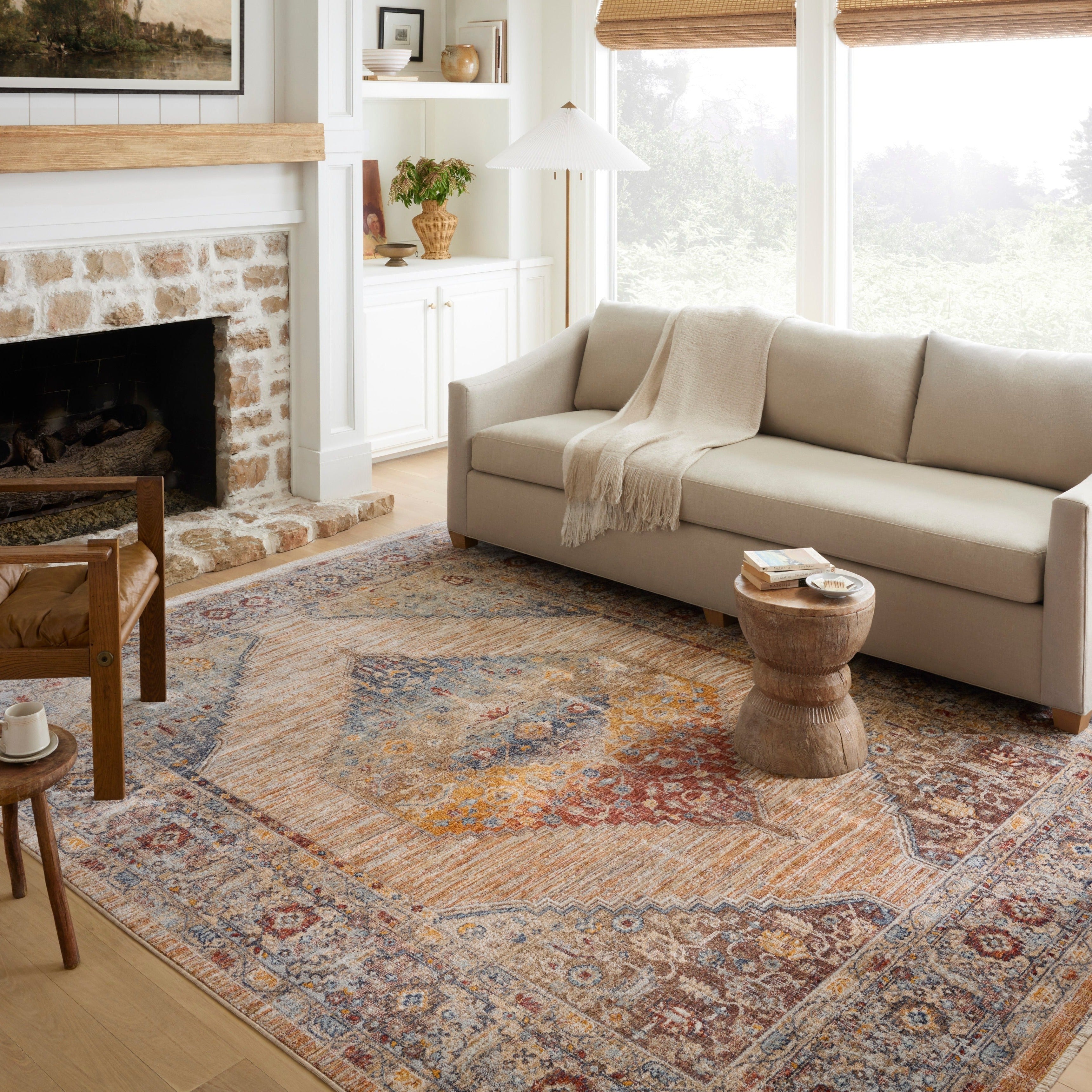 OVERSTOCK RUG - Loloi Sorrento Multi / Sunset - 6'7" x 9'10" IN STORE - Sale Rugs Loloi