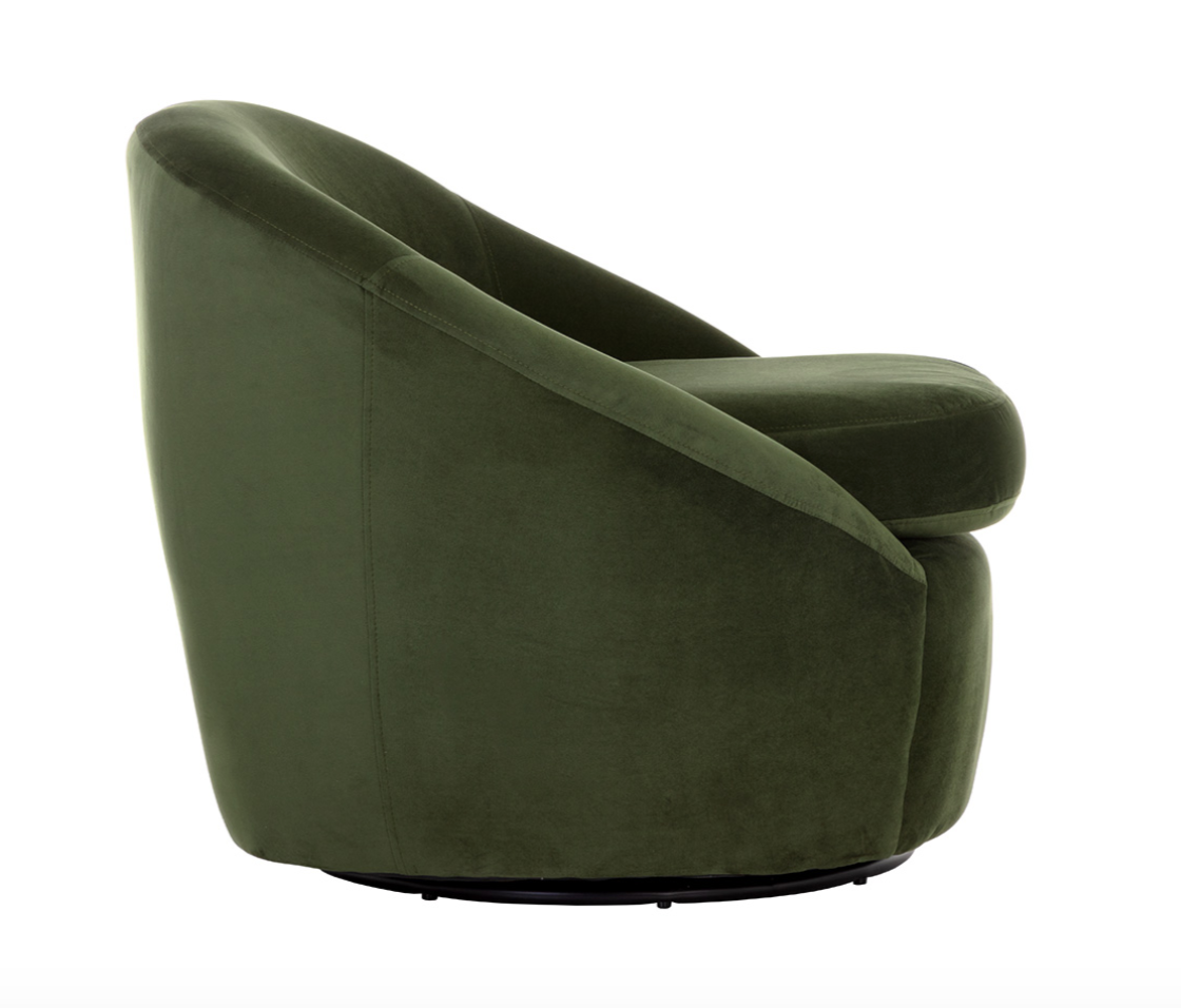 Utopia Swivel Lounge Chair - Green - Rug & Weave