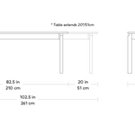 Gus* Modern Annex Extendable Dining Table 9 - b - FURNITURE - dining table - rectangle Gus