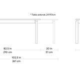 Gus* Modern Annex Extendable Dining Table 9 - b - FURNITURE - dining table - rectangle Gus