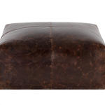 Ellie Ottoman / Chocolate Leather 6 - FURNITURE - ottoman Sunpan