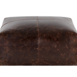 Ellie Ottoman / Chocolate Leather 6 - FURNITURE - ottoman Sunpan
