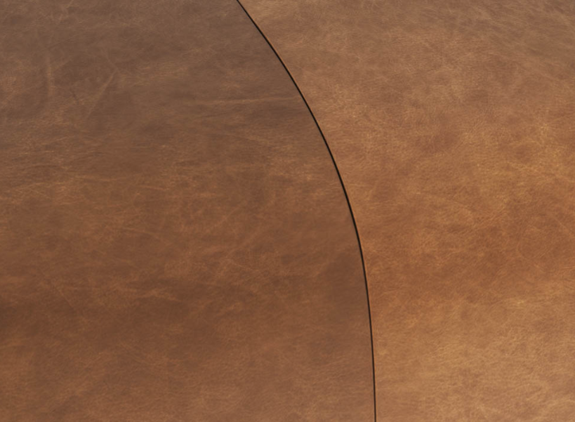 Ellie Ottoman / Cognac Leather 6 - FURNITURE - ottoman Sunpan