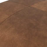 Ellie Ottoman / Cognac Leather 6 - FURNITURE - ottoman Sunpan