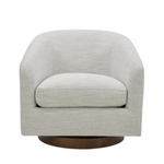 Oscar Swivel Chair - Cream White 3 - FURNITURE - chair Moe's Furniture