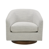 Oscar Swivel Chair - Cream White 3 - FURNITURE - chair Moe's Furniture
