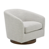 Oscar Swivel Chair - Cream White 3 - FURNITURE - chair Moe's Furniture
