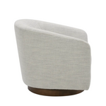 Oscar Swivel Chair - Cream White 3 - FURNITURE - chair Moe's Furniture