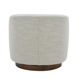 Oscar Swivel Chair - Cream White 3 - FURNITURE - chair Moe's Furniture