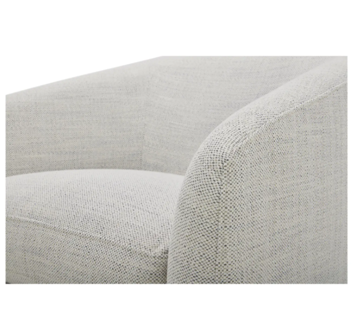 Oscar Swivel Chair - Cream White 3 - FURNITURE - chair Moe's Furniture