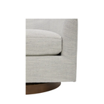 Oscar Swivel Chair - Cream White 3 - FURNITURE - chair Moe's Furniture
