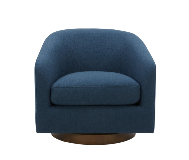 Oscar Swivel Chair - Dark Atlantic 3 - FURNITURE - chair Moe's Furniture