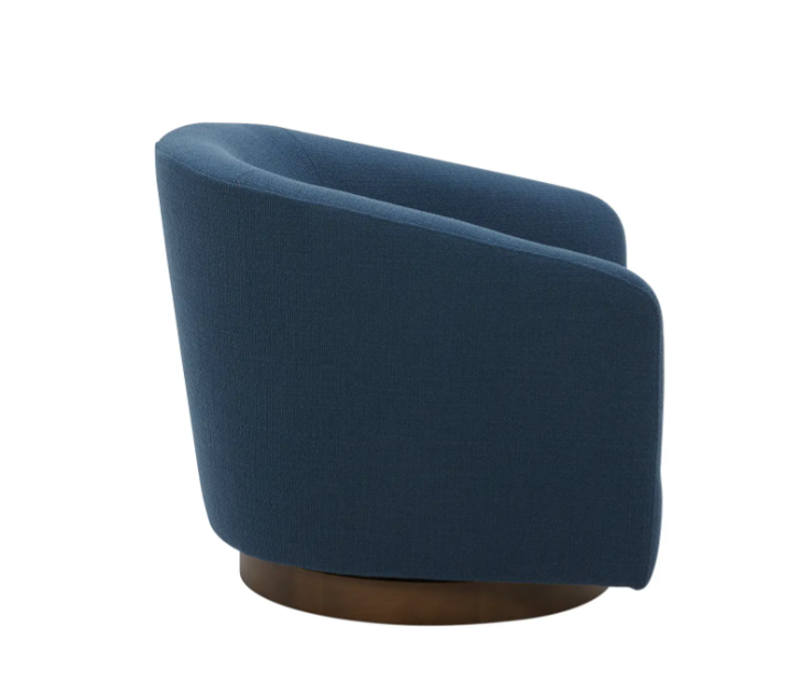 Oscar Swivel Chair - Dark Atlantic 3 - FURNITURE - chair Moe's Furniture