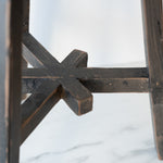 Short Dobbie Reclaimed Stool - Black 5-VINTAGE - stool Hauer Market