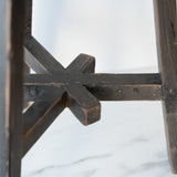 Short Dobbie Reclaimed Stool - Black 5-VINTAGE - stool Hauer Market
