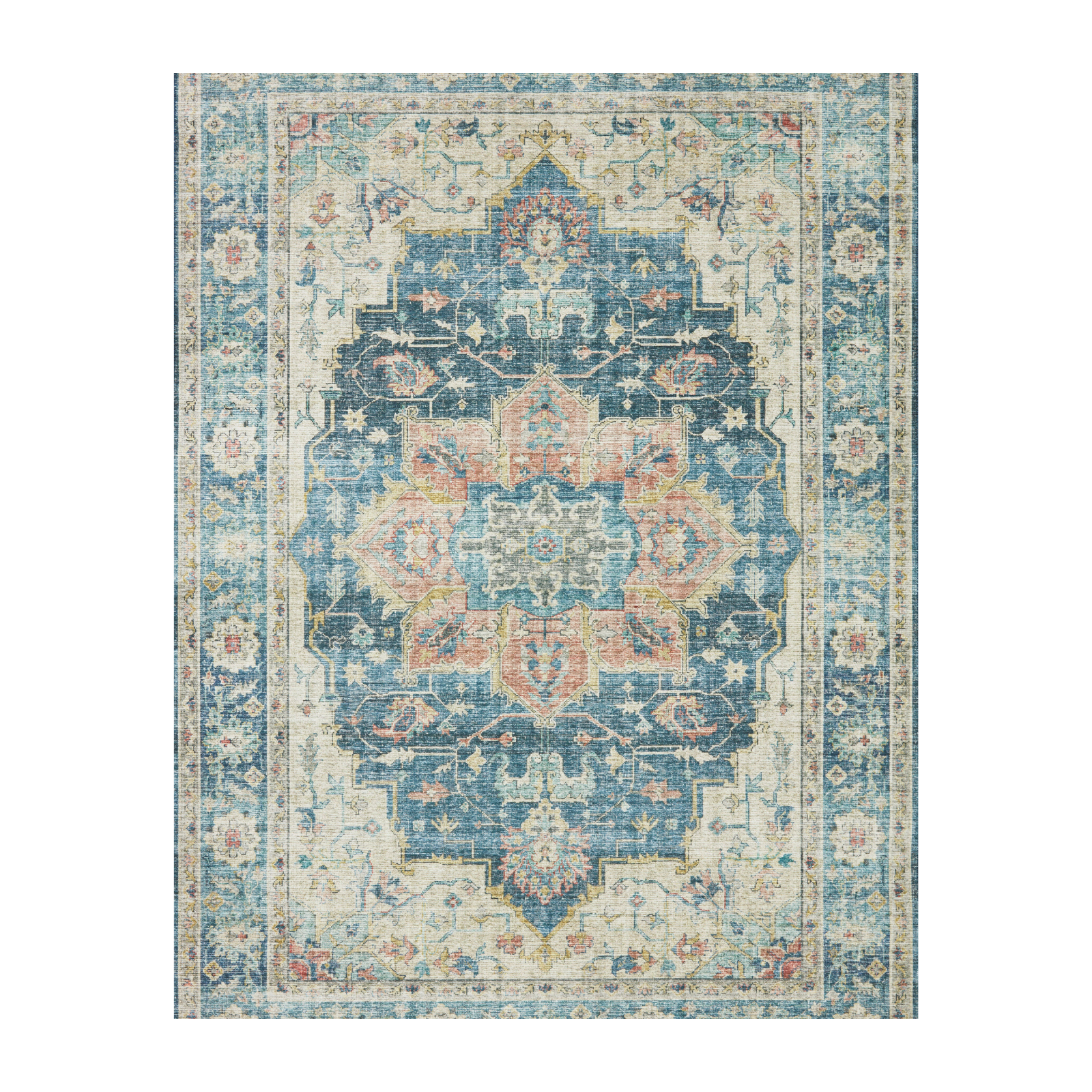 Loloi Skye Ocean / Multi Rug RUGS - patterned Loloi 18" x 18" sample
