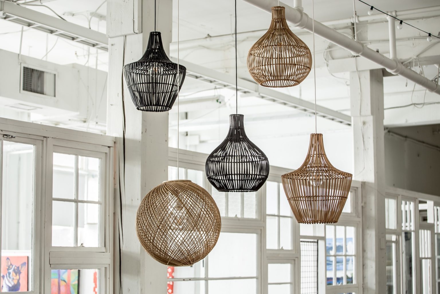 Skye Pendant Light / Natural - Rug & Weave