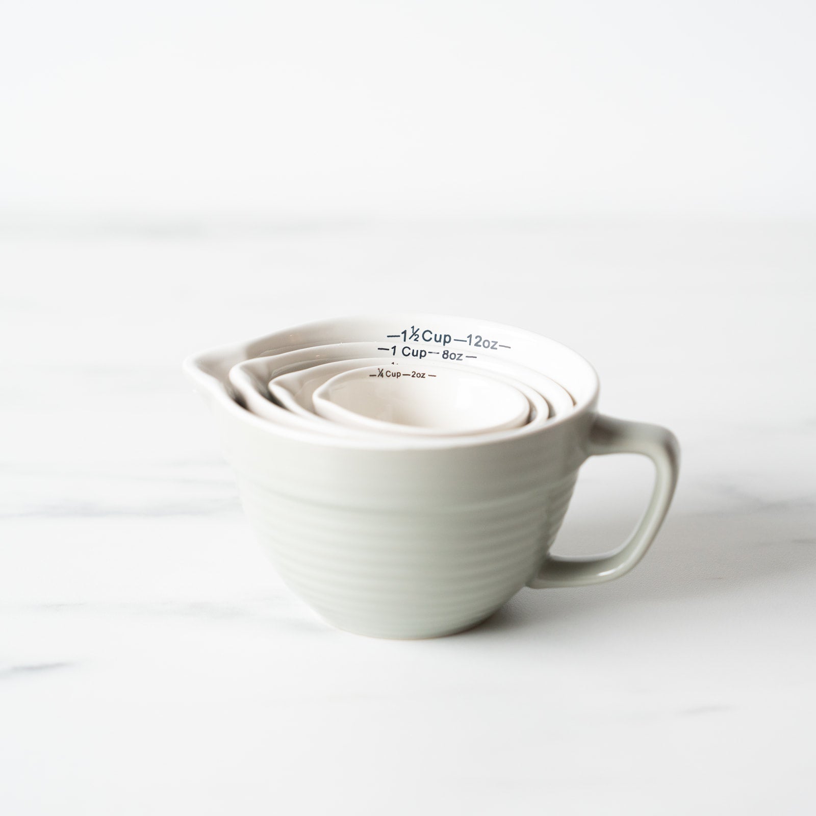 Stoneware Batter Bowl Measuring Cup Set measuring cups Creative Co-op (DYA)