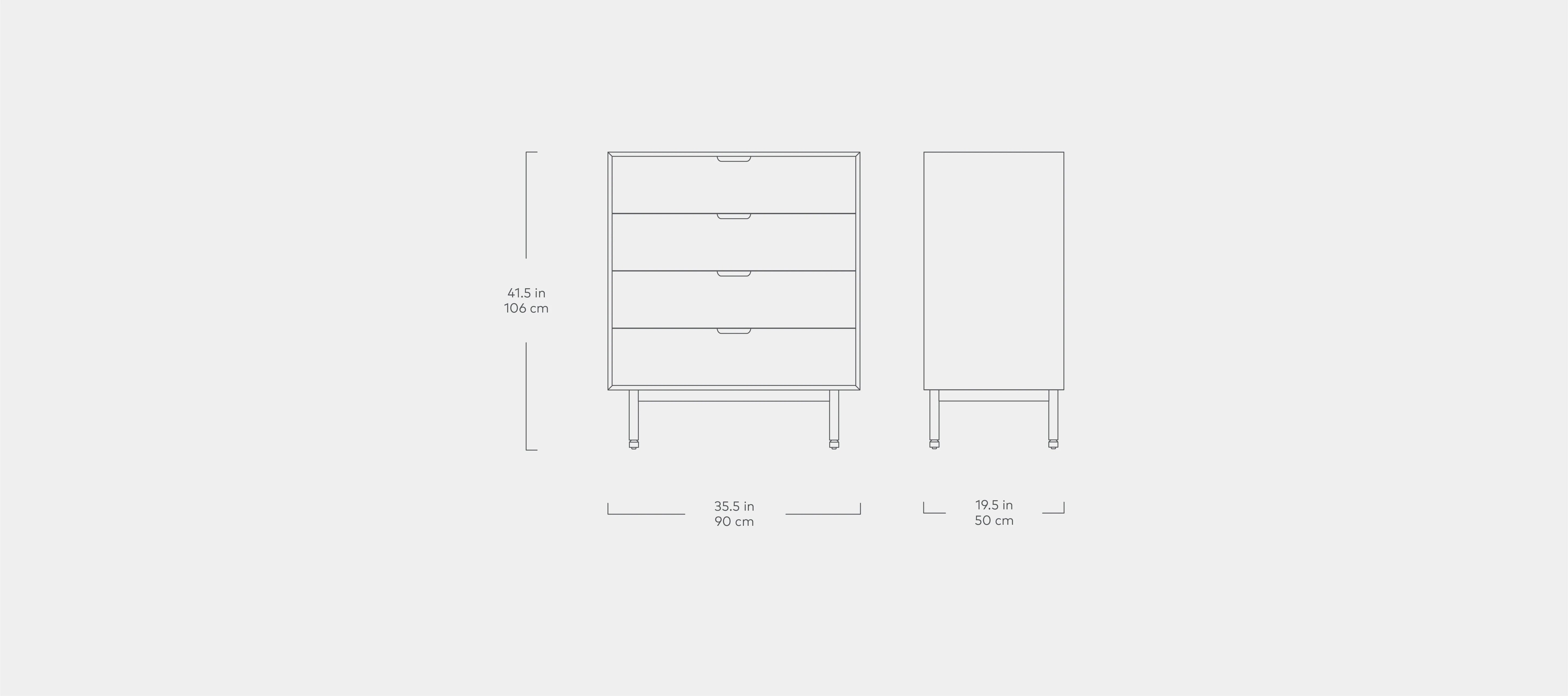 Gus* Modern Munro 4 Drawer Dresser 16 - FURNITURE - dresser Gus