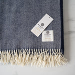 Supersoft Navy Wool Blanket blanket McNutt