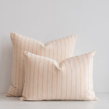 Terracotta Thai Woven Stripes Pillow Cover - Rug & Weave