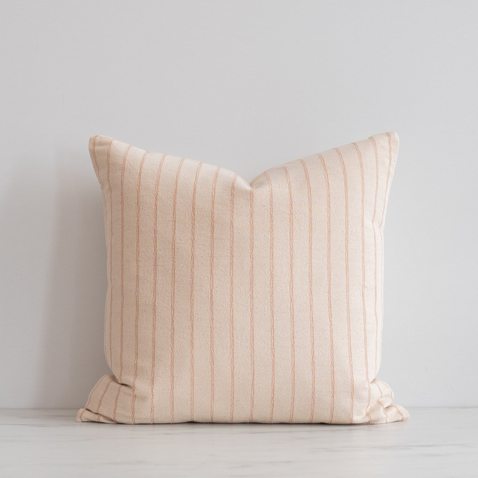 Terracotta Thai Woven Stripes Pillow Cover - Rug & Weave