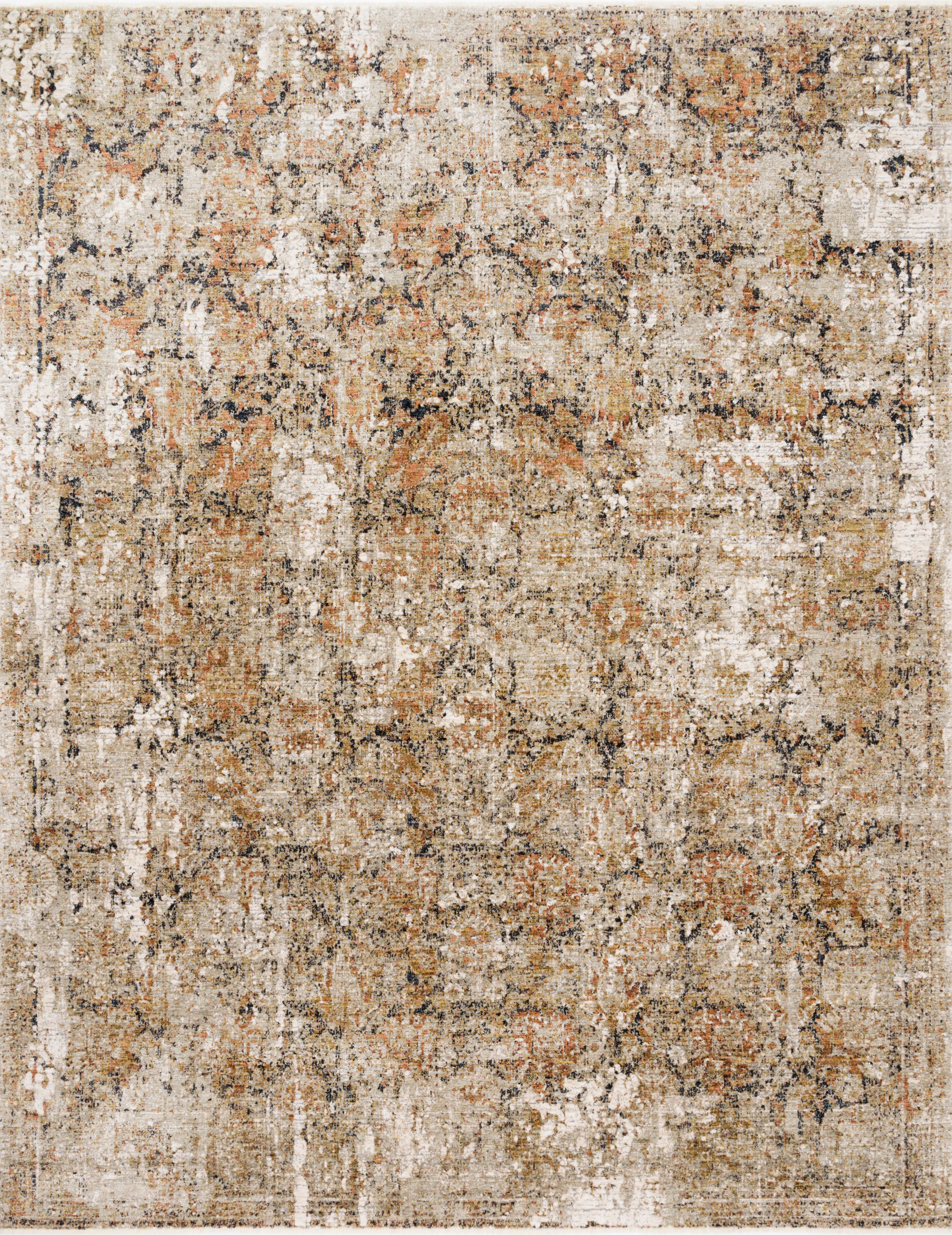 Loloi Theia Taupe / Gold Rug RUGS - patterned Loloi