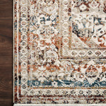 Loloi Theia Taupe / Brick Rug RUGS - patterned Loloi