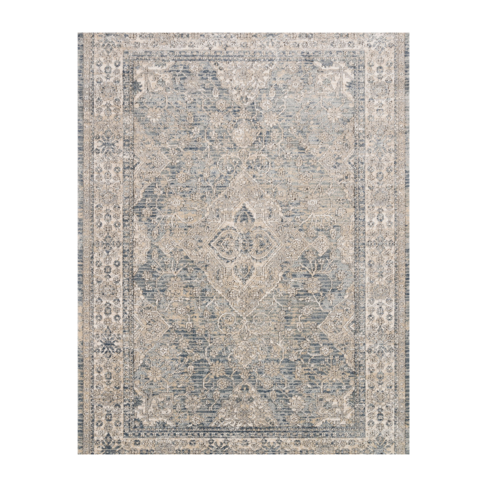 Loloi Teagan Sky / Natural Rug patterned rugs Loloi 18" x 18" sample