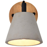 Terrence Concrete & Wood Wall Sconce - Rug & Weave