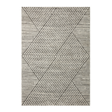 Loloi Fabian Charcoal / Ivory Linear Rug 2-RUGS - patterned Loloi