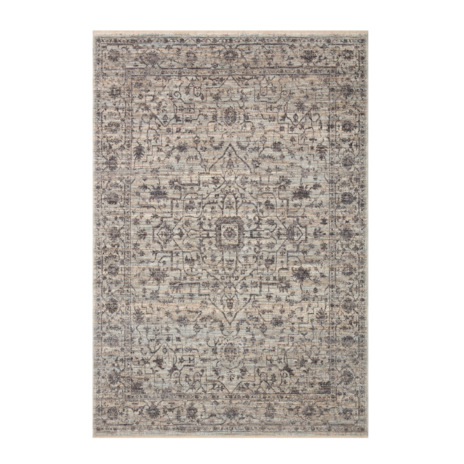Loloi Sorrento Mist / Charcoal 2-RUGS-patterned Loloi