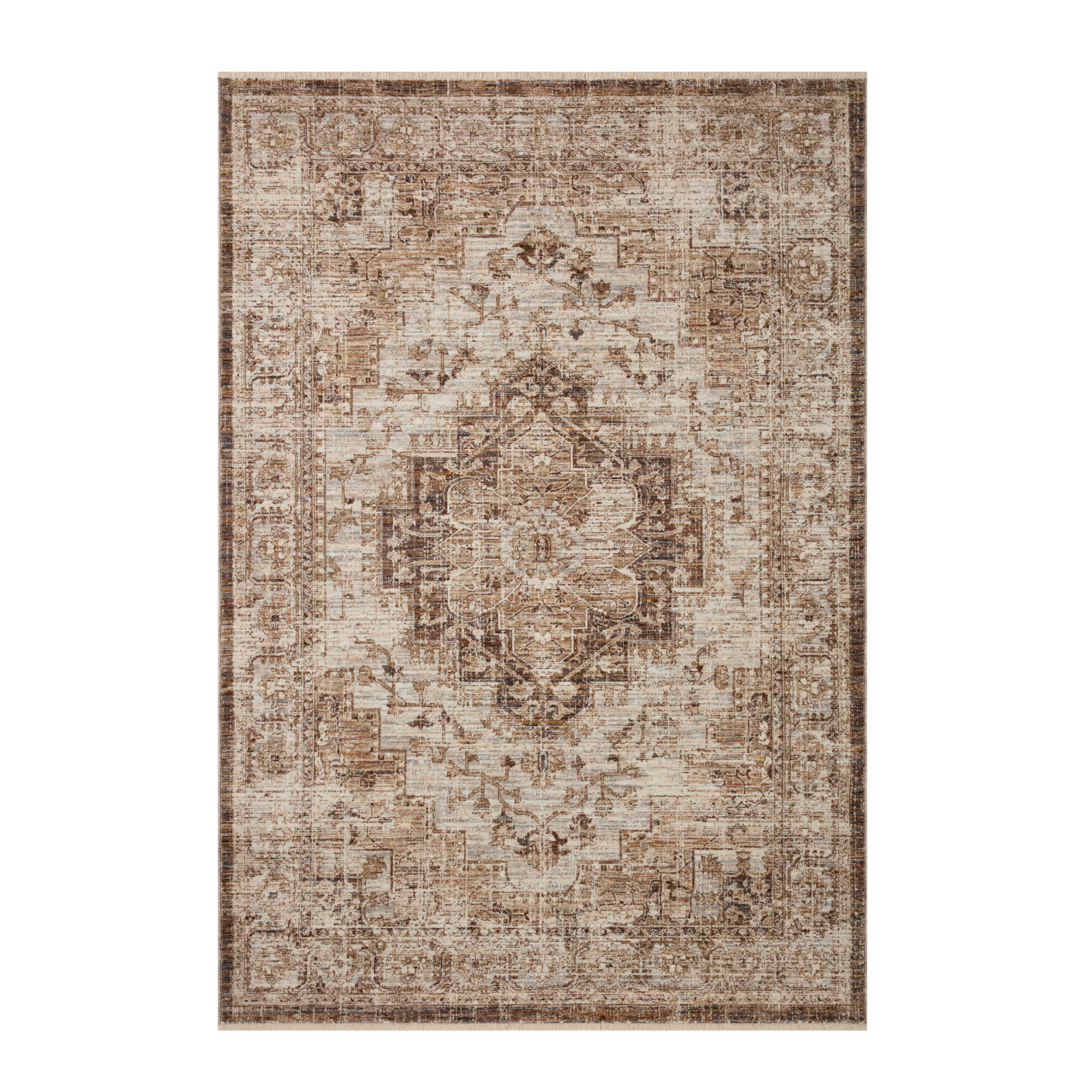 Loloi Sorrento Mocha / Multi 2-RUGS-patterned Loloi 18" x 18" SAMPLE