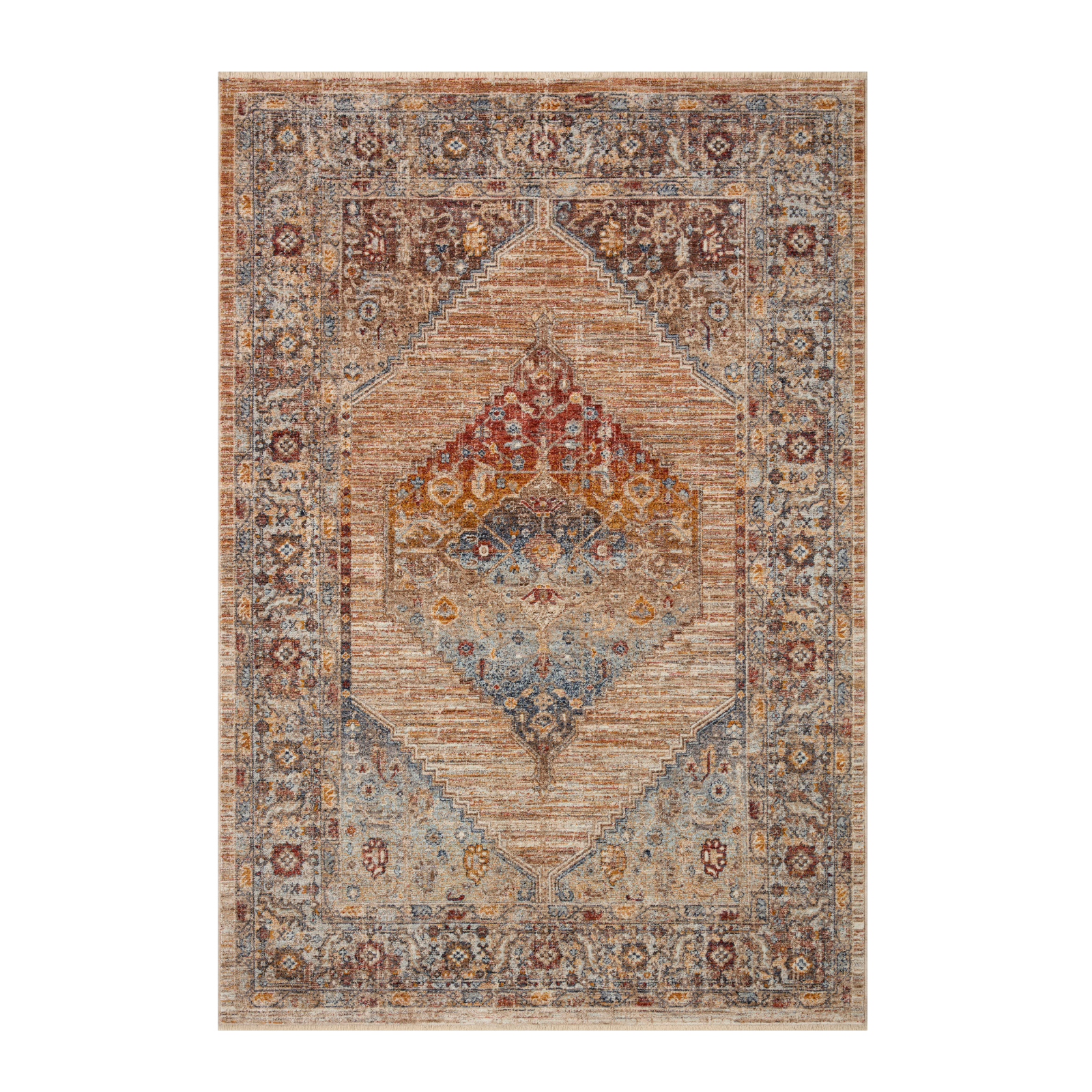OVERSTOCK RUG - Loloi Sorrento Multi / Sunset - 6'7" x 9'10" IN STORE - Sale Rugs Loloi