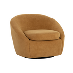 Utopia Swivel Lounge Chair - Gold - Rug & Weave