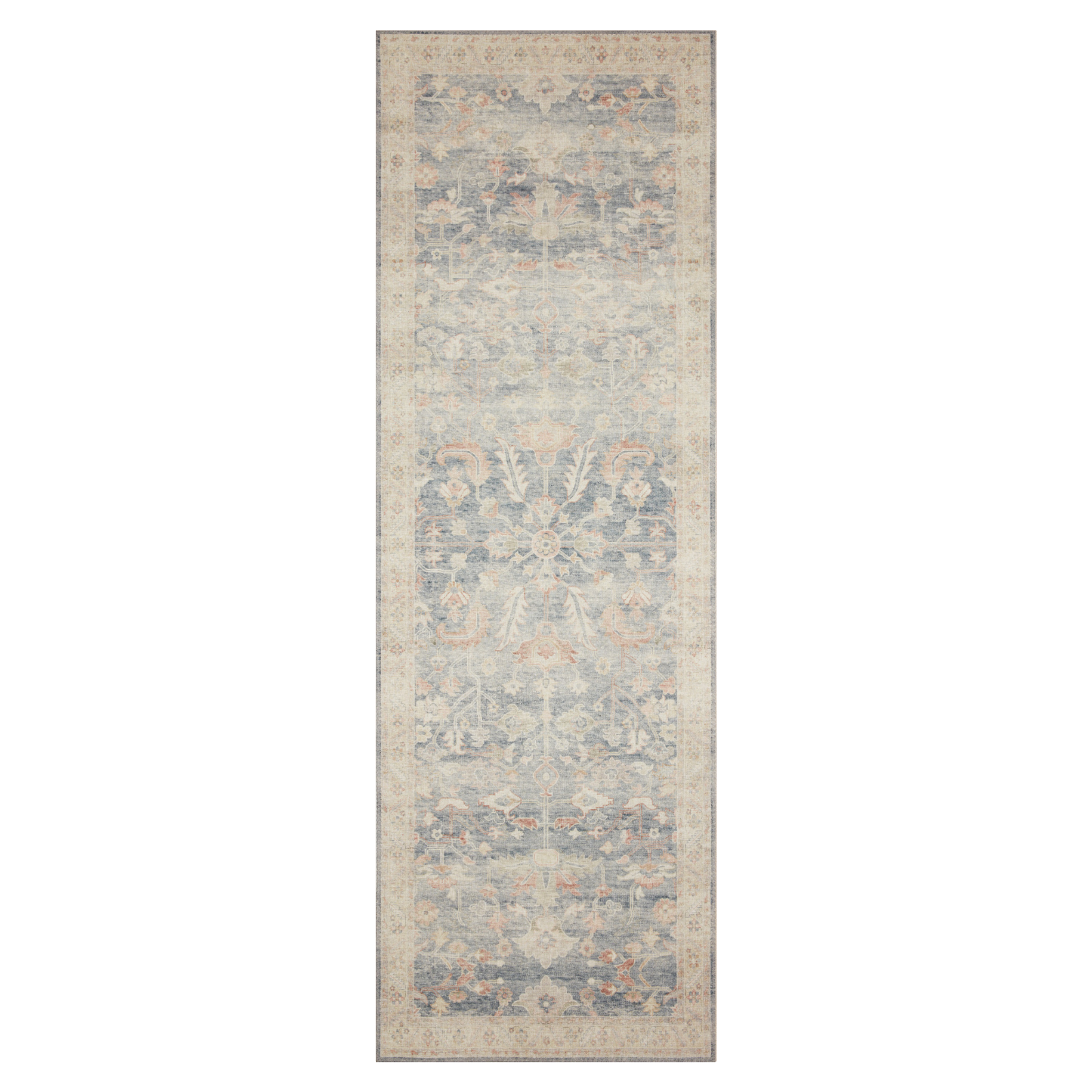 Loloi Hathaway Denim / Multi Rug 1-RUGS - patterned Loloi