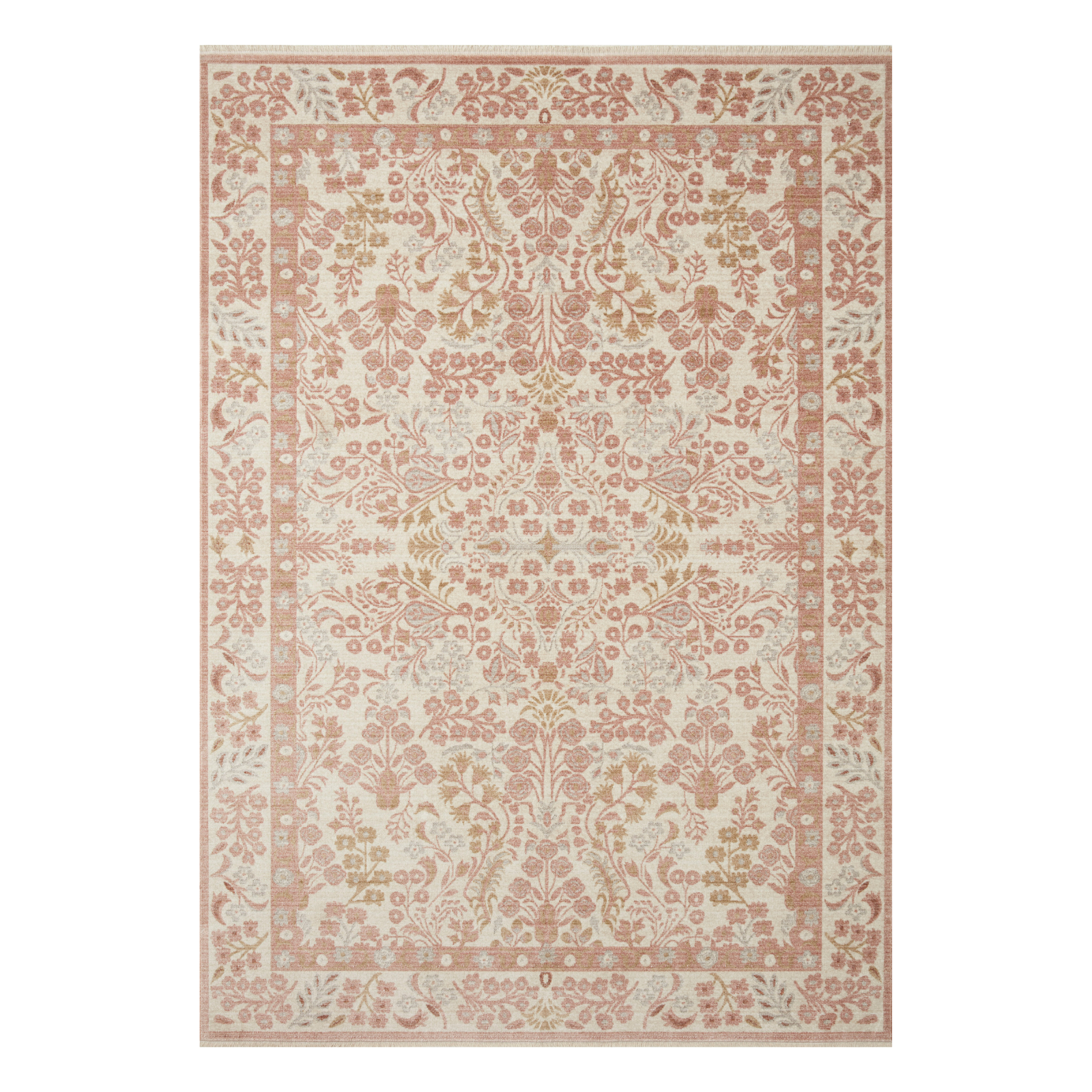 Rifle Paper Co. x Loloi Holland Blush Rug, 18" x 18" Sample